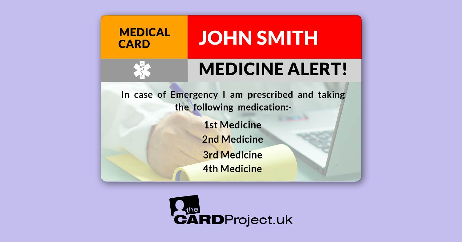 Medicine Alert Card